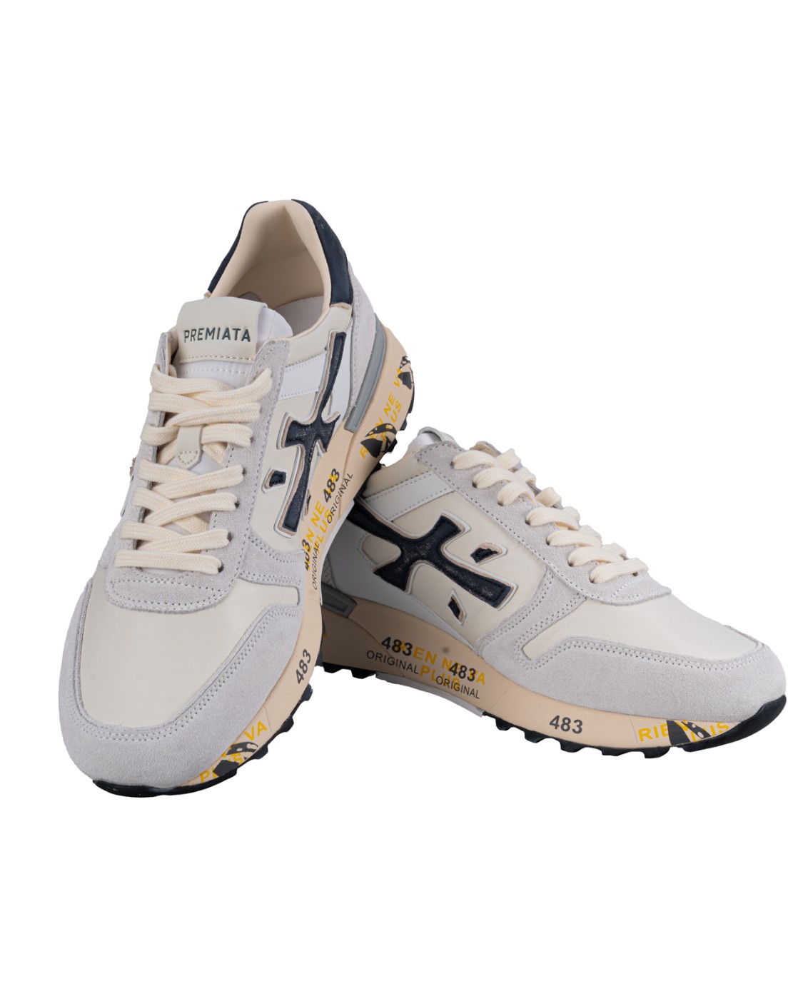 shop PREMIATA  Scarpa: Premiata sneakers "Mick 6873".
Logo all'esterno.
Scritta PREMIATA all'interno.
Nome del modello sull'etichetta.
Composizione: Suola: 30% gomma 65% eva 5% tpu tomaia: 25% pelle di vitello 5% pelle di pecora 55% pa 15% pu fodera: 86% pelle di capra 14% pu.
Made in Vietnam.. MICK 6873-BI number 9037539